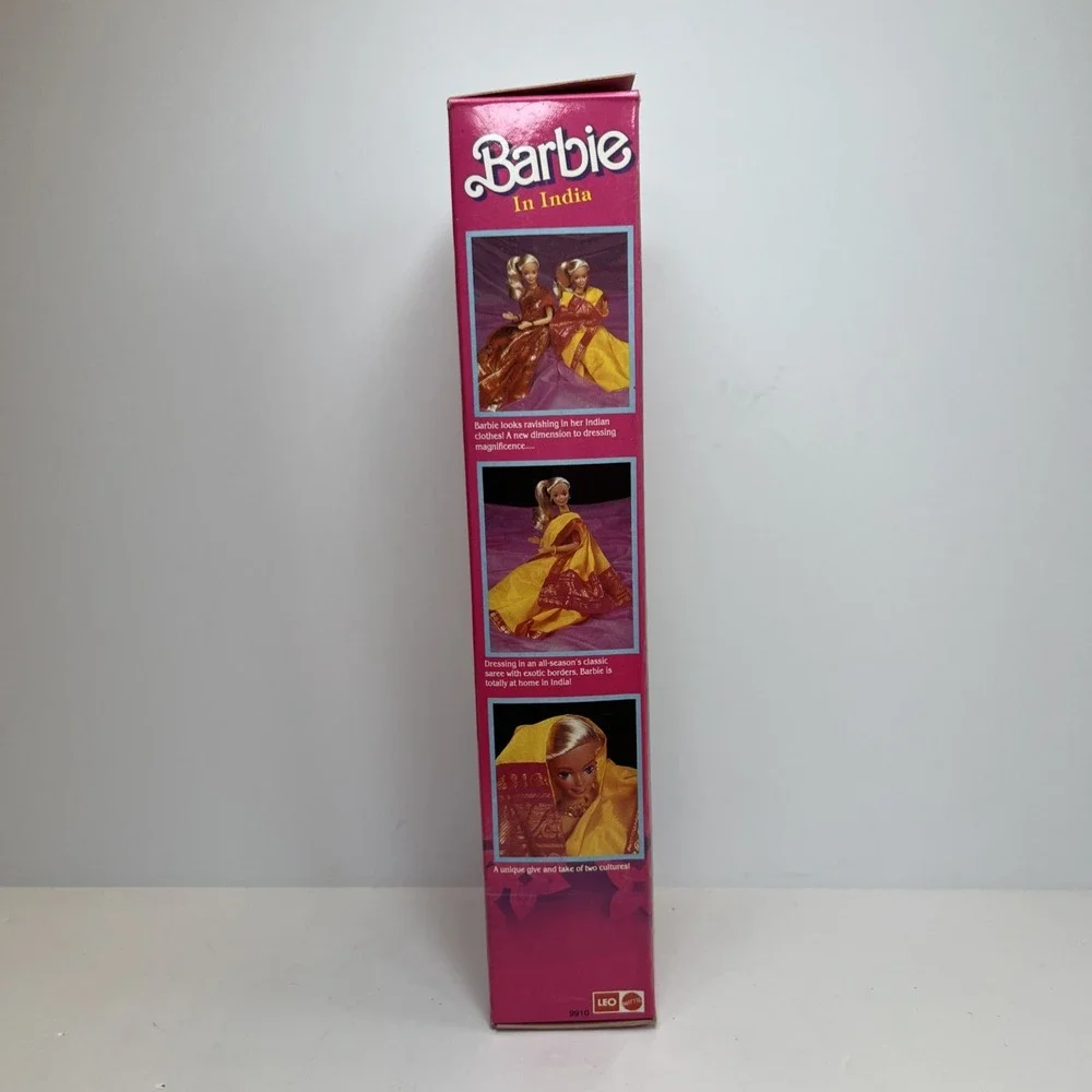 1993 Barbie in India #9910 Blonde Yellow Sari LEO Mattel NIB Vintage